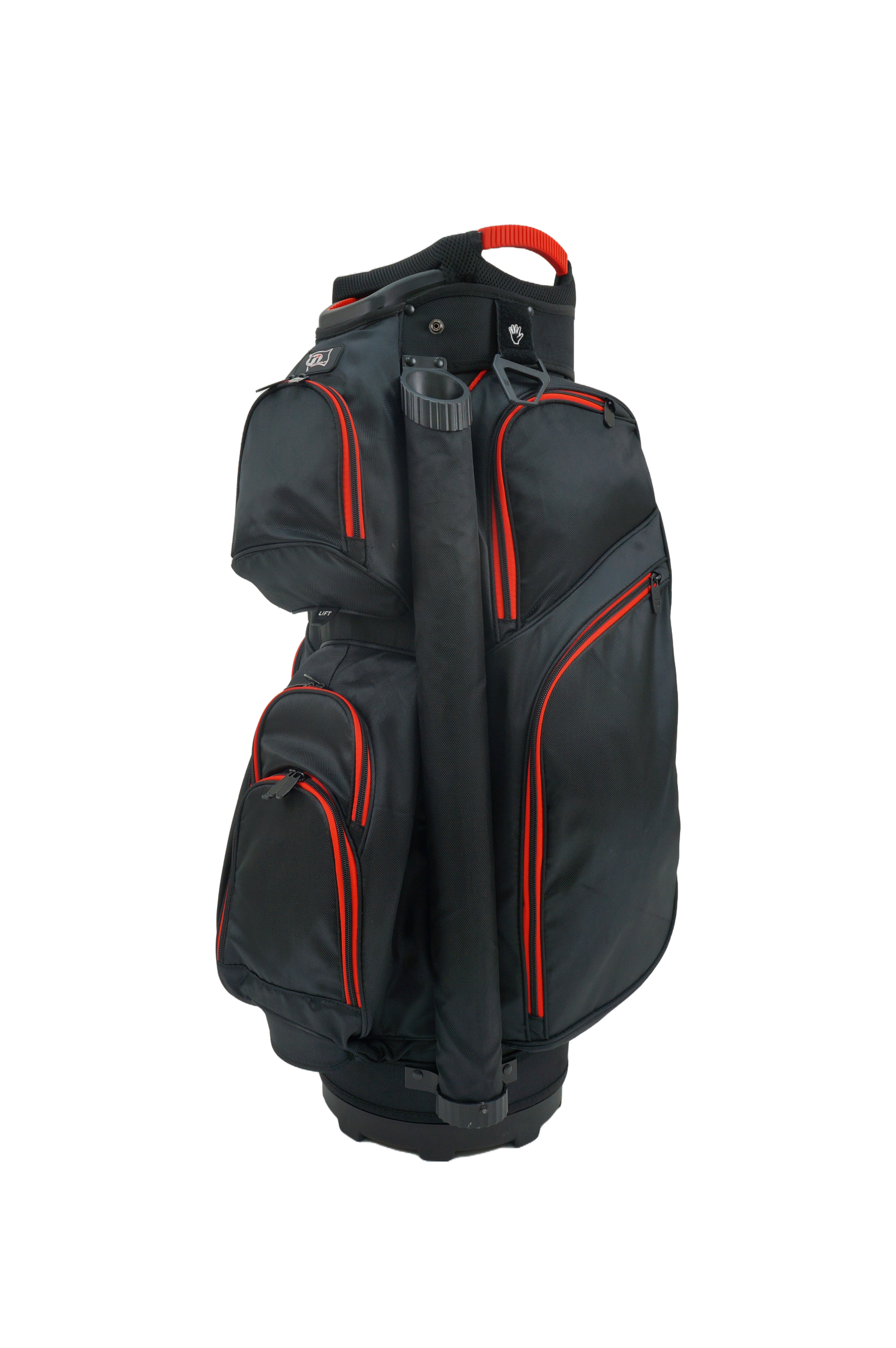 Mission Black/Red Golf Bag